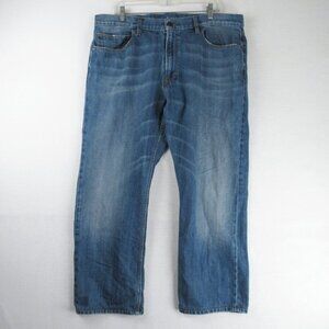 Lacoste Women's Cropped Straight Leg Jeans Size 40 Zipper Fly Whiskering